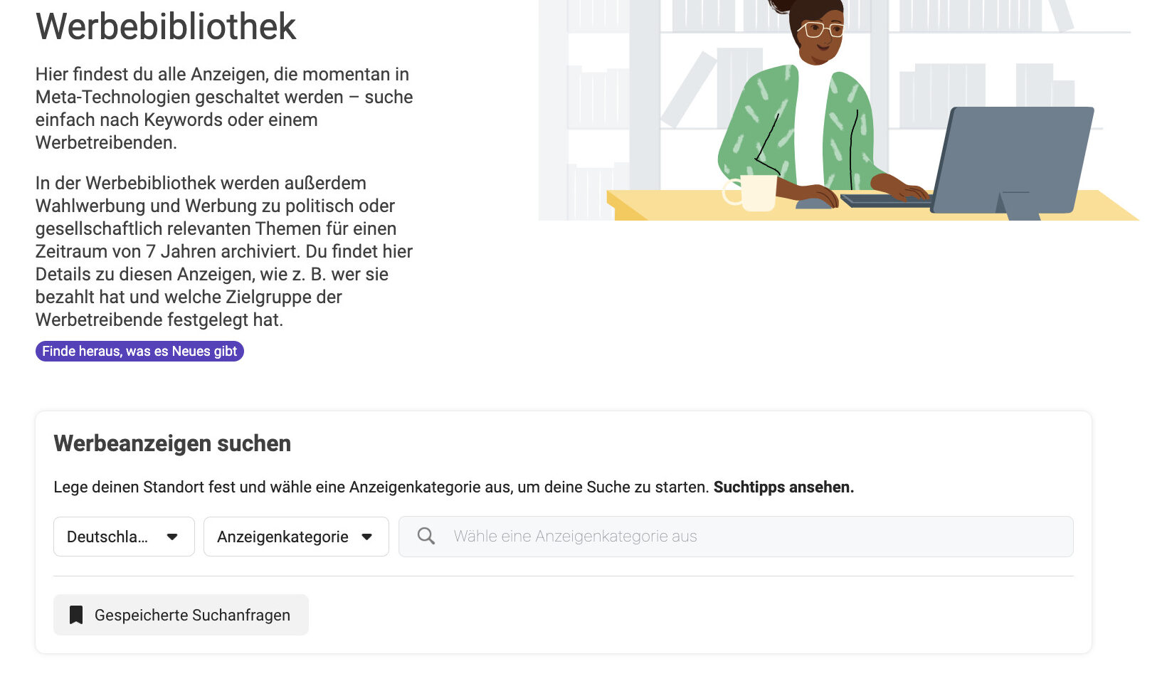 Die Meta Werbebibliothek ist dein Spionagetool was erfolgreiche Ads anbelangt