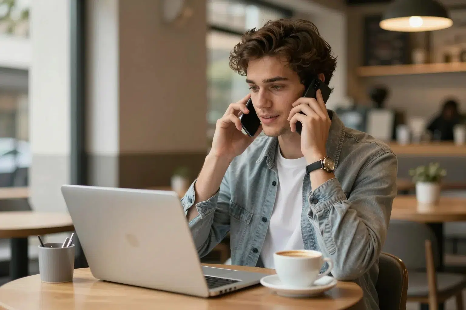Zu Sales am Telefon gelangen